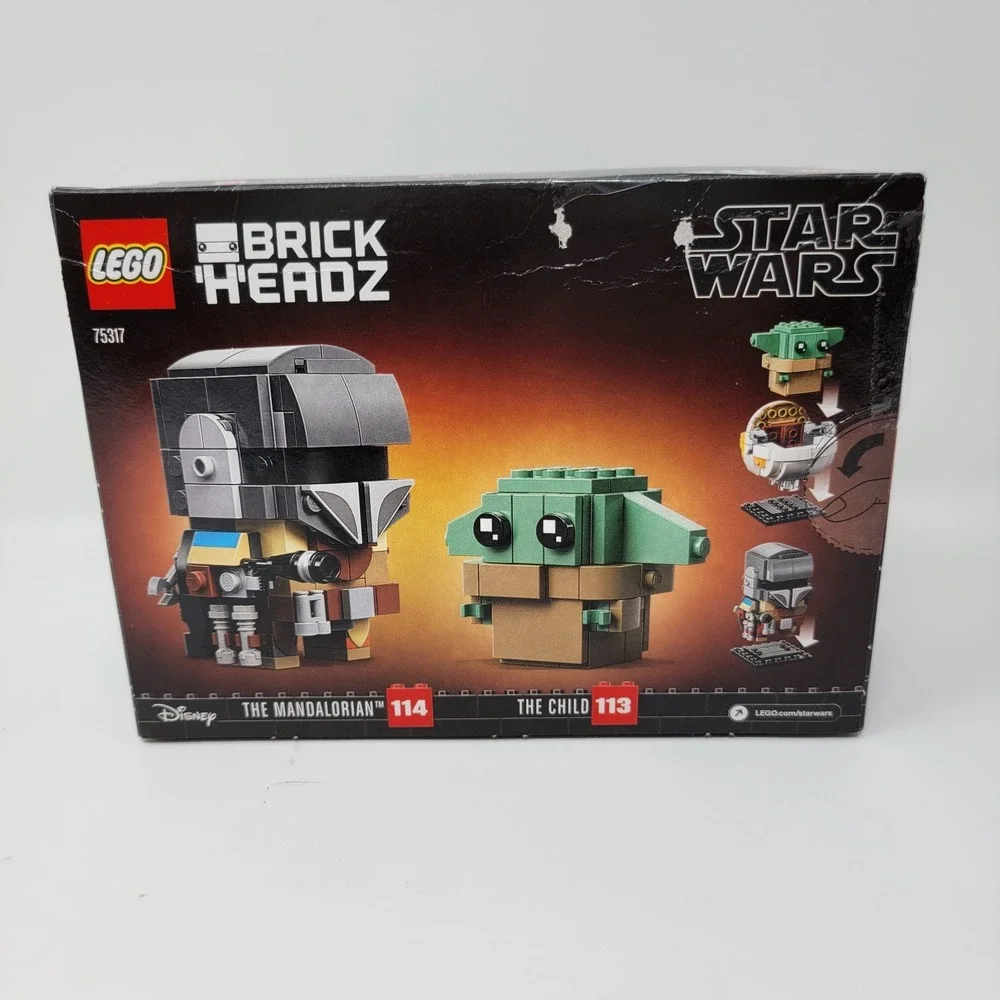 New! Lego BrickHeadz Star Wars The Mandalorian Child 75317 Grogu 295 Pcs READ!!!